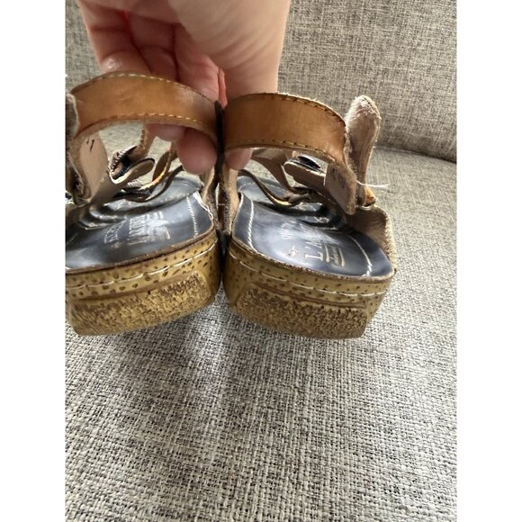 L'ARTISTE Spring Step Butterflies Leather Sandals EU 36 US 5.5-6 Eclectic Artsy - Picture 8 of 12